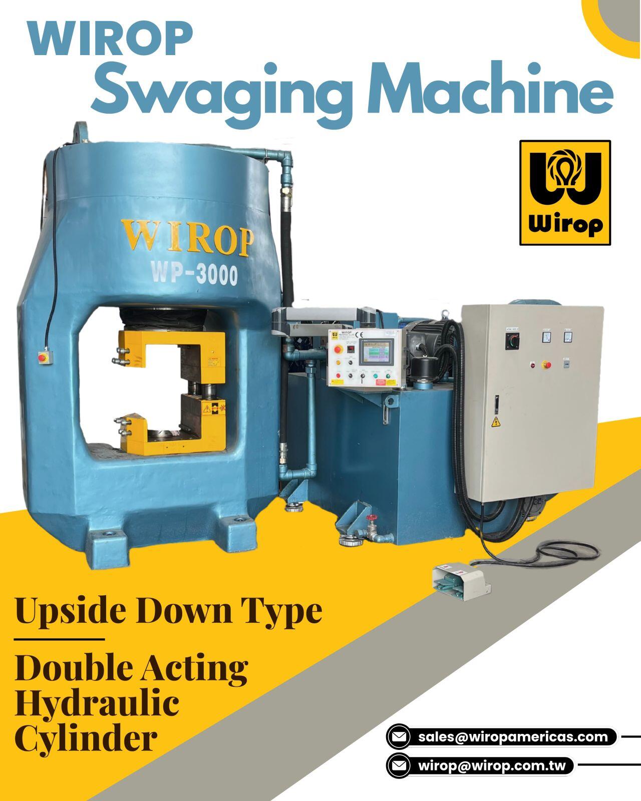 Double-acting Hydraulic System, an advanced design for swage machines